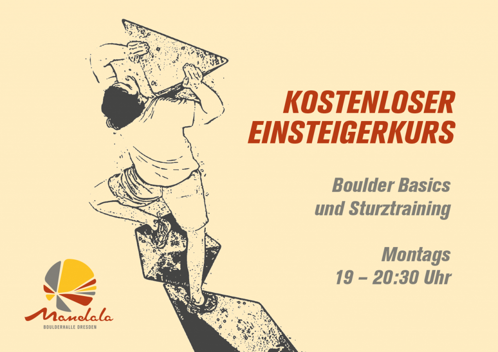 kostenloser Einsteigerkurs Boulder Basics & Sturztraining